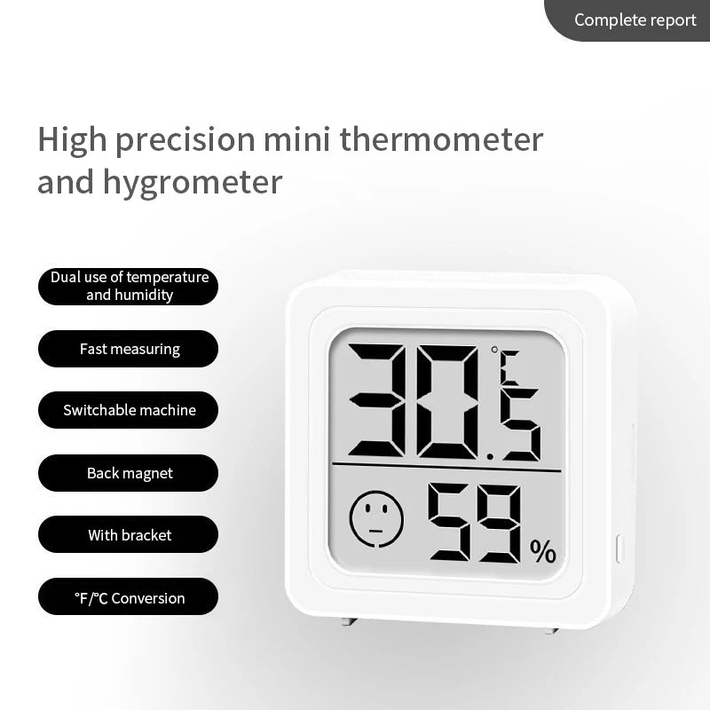 LCD Digital Thermometer Hygrometer Indoor Room Electronic Temperature Qme