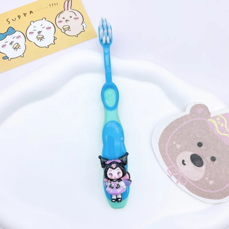 Hello Kitty Kuromi Soft-bristle Toothbrush Gentle Gums Teeth Thorough Qme