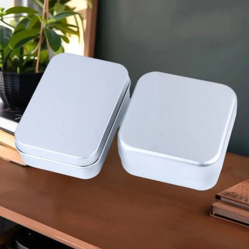 Travel Soap Tray Container Dish Home Bathrooms Square Aluminum Box Qme