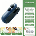 Mini Sealing Machine USB Rechargable Heat Sealer Storage Bag Plastic Package Food Sealer Clip Bag Handheld Food Heat Sealer Qme 1pc-blue
