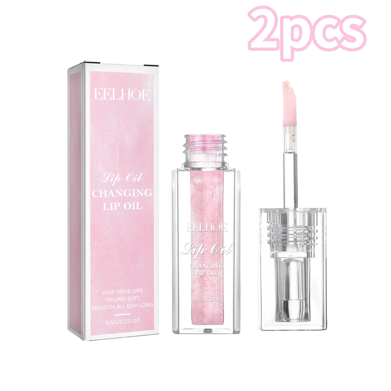 Color Changing Lip Oil Fades ＆ Smoothes Fine Lines On The Lips Moisturizes ＆ Prevents Dryness ＆ Cracking Color Changing Lip Care Qme 2pcs