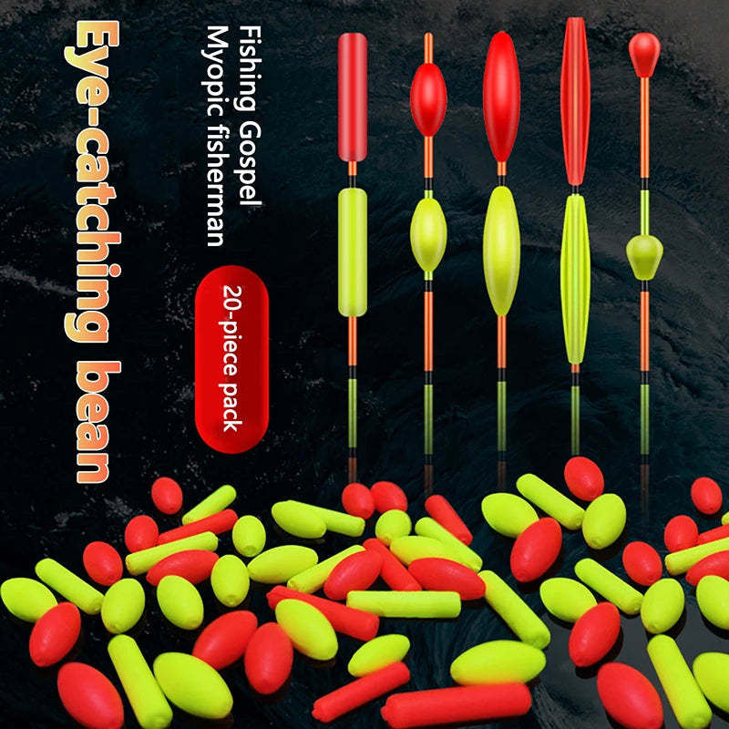 Float Tail Eye-catching Beans Fishing Drift Ball Moveable Buoyancy Qme