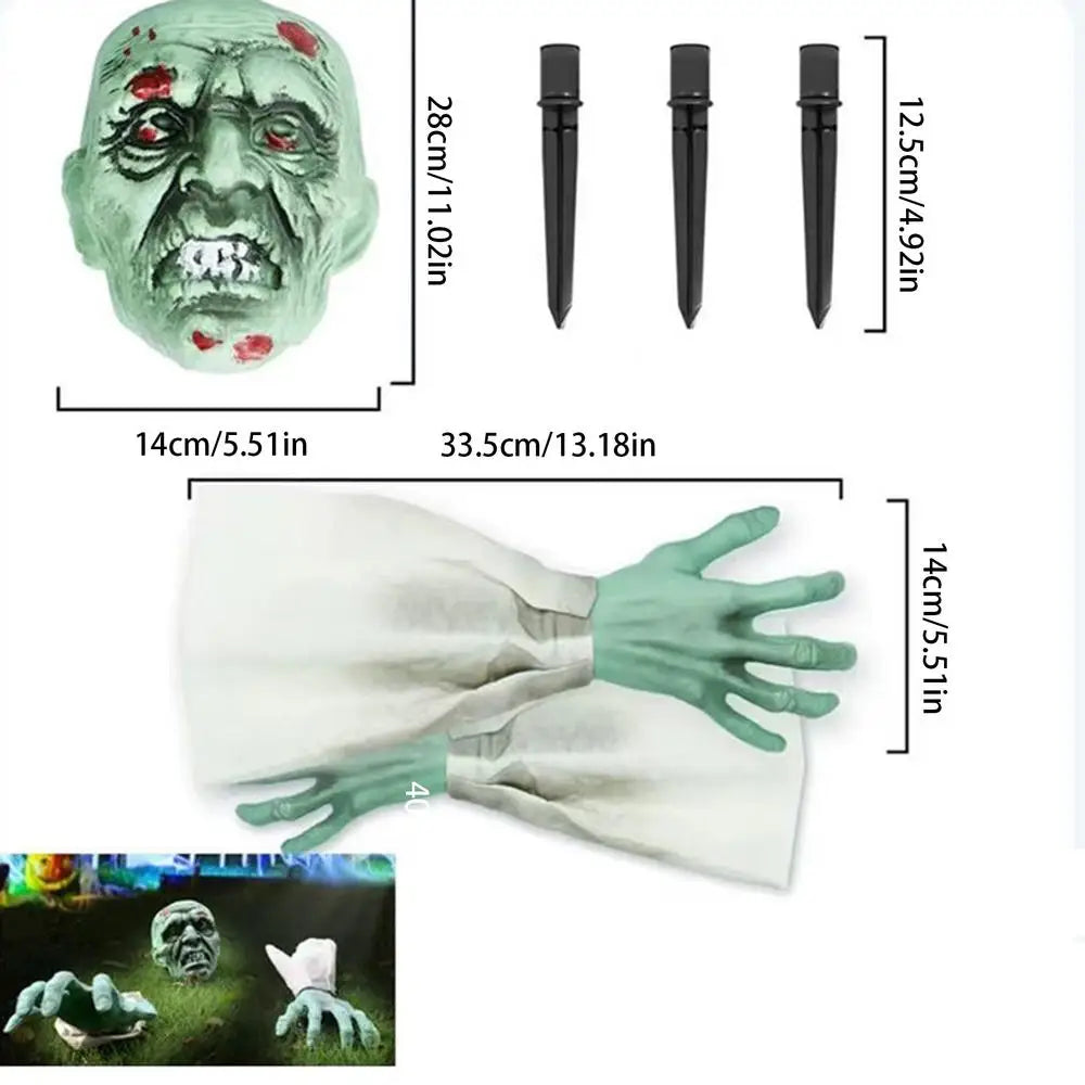 Yard Skeleton Halloween Stakes 3 Pieces Realistic Skull For Pathway Lawn Garden Front Door Yard Fence Qme A China Mainland