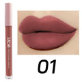 Dark Brown Matte Velvet Lip Gloss Waterproof Liquid Lipstick Nude Qme 01