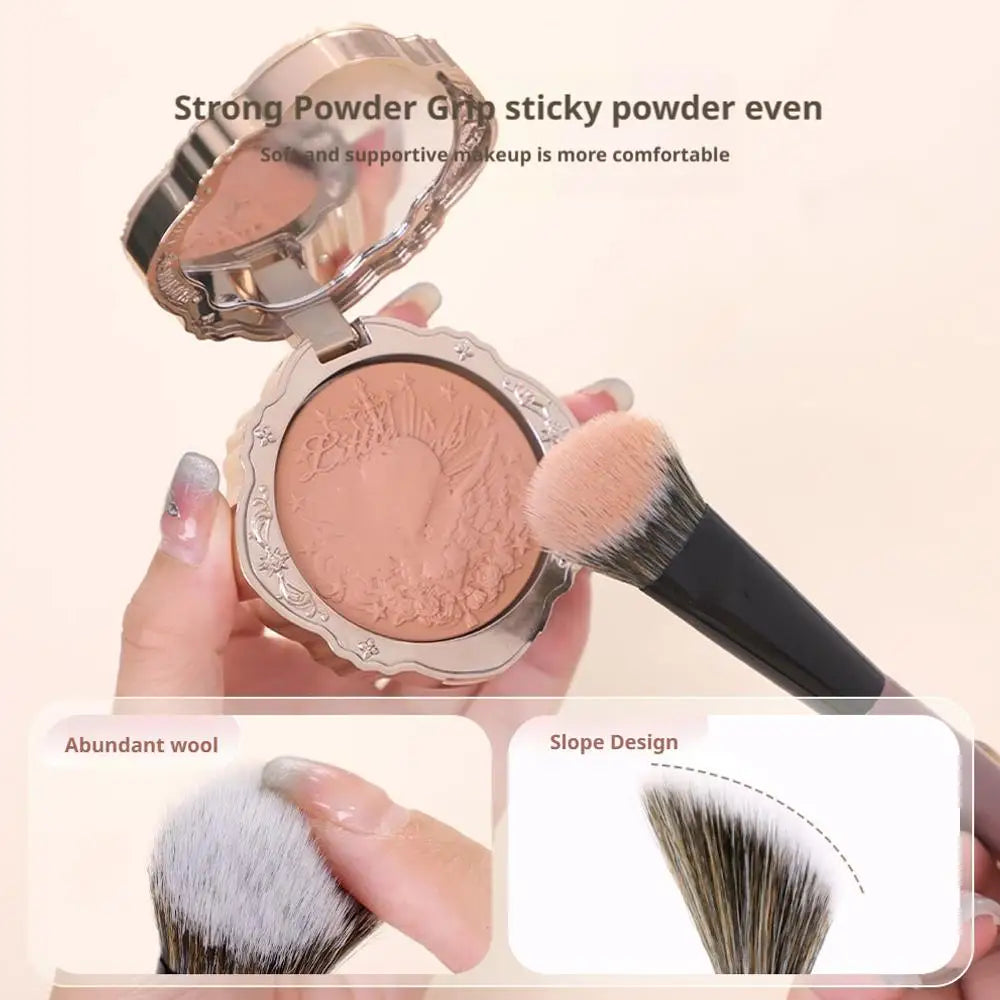 Professional Makeup Brush 1 Angled Powder Flawless Application Qme