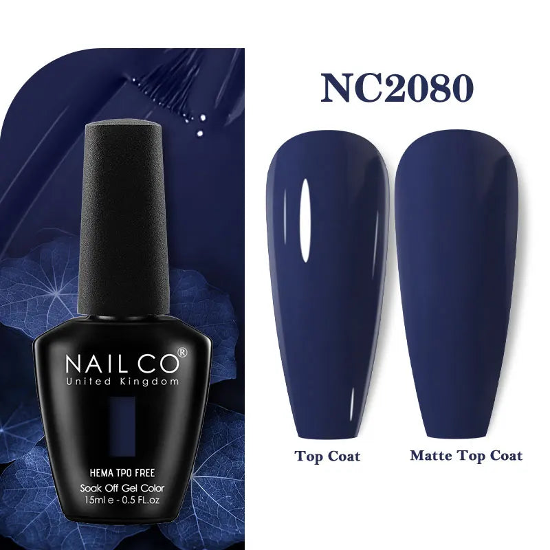 NAILCO Green Series Dark Gel Nail Polish Lasting Hybrid Base Matte