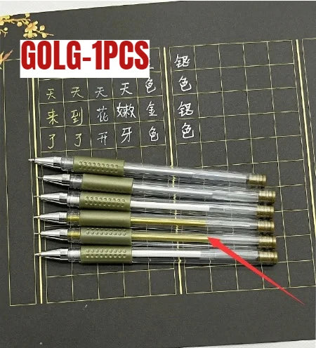 White Surgical Skin Marker Pen for Permanent Makeup Eyebrow Scribe Waterproof Marker Brow Pencil Tattoo Accessories Supplies Qme Gold-1pc