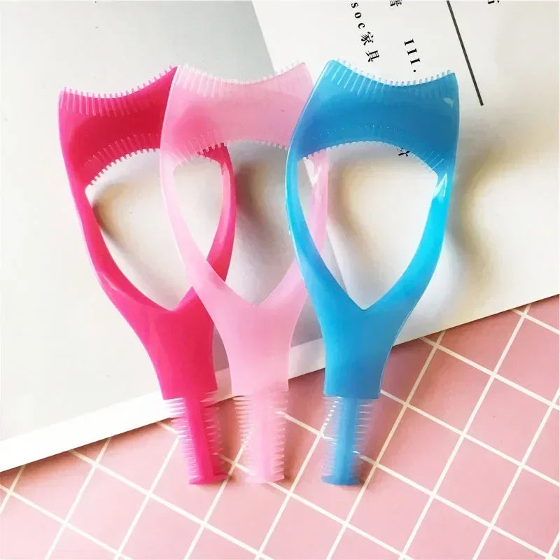 1 Plastic Portable Mascara Shield Applicator Eyelash Guide Aids Eye Qme