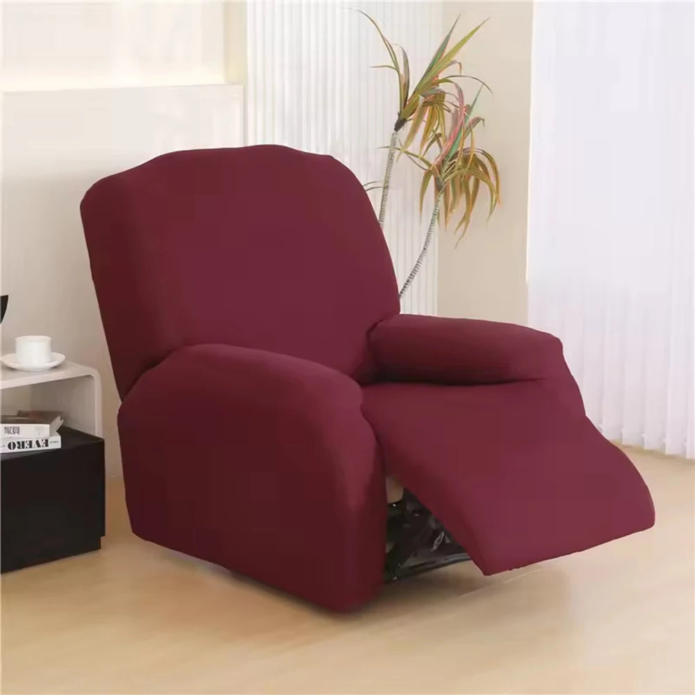 Minimalist Style Milk Silk Chair Cover, Fully Wrapped Elastic High-End Sofa Cover, Sofa Cover, Single Recliner, Massage Chair Qme