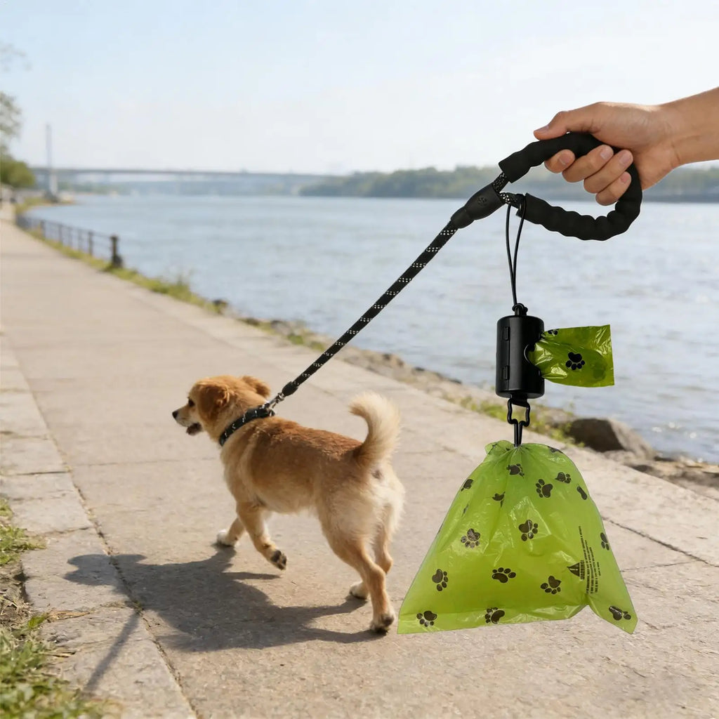 Dog Poop Bag Holder Portable Lightweight Lanyard Bags Rolls Car Qme