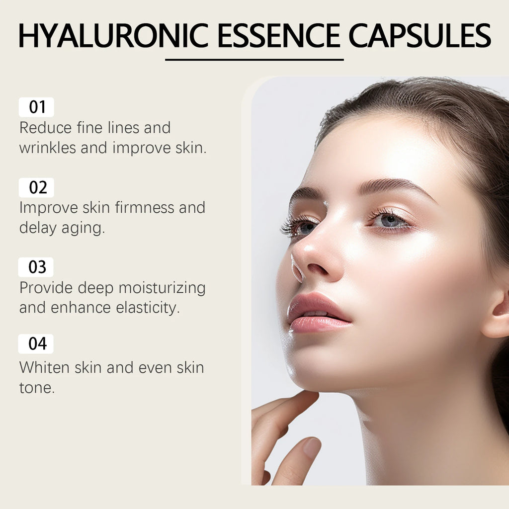 30PC Collagen Face Care Capsules Serum Spot Acne Wrinkle Remover Firming Whitening Hyaluronic Acid Essence Skin Care New style Qme
