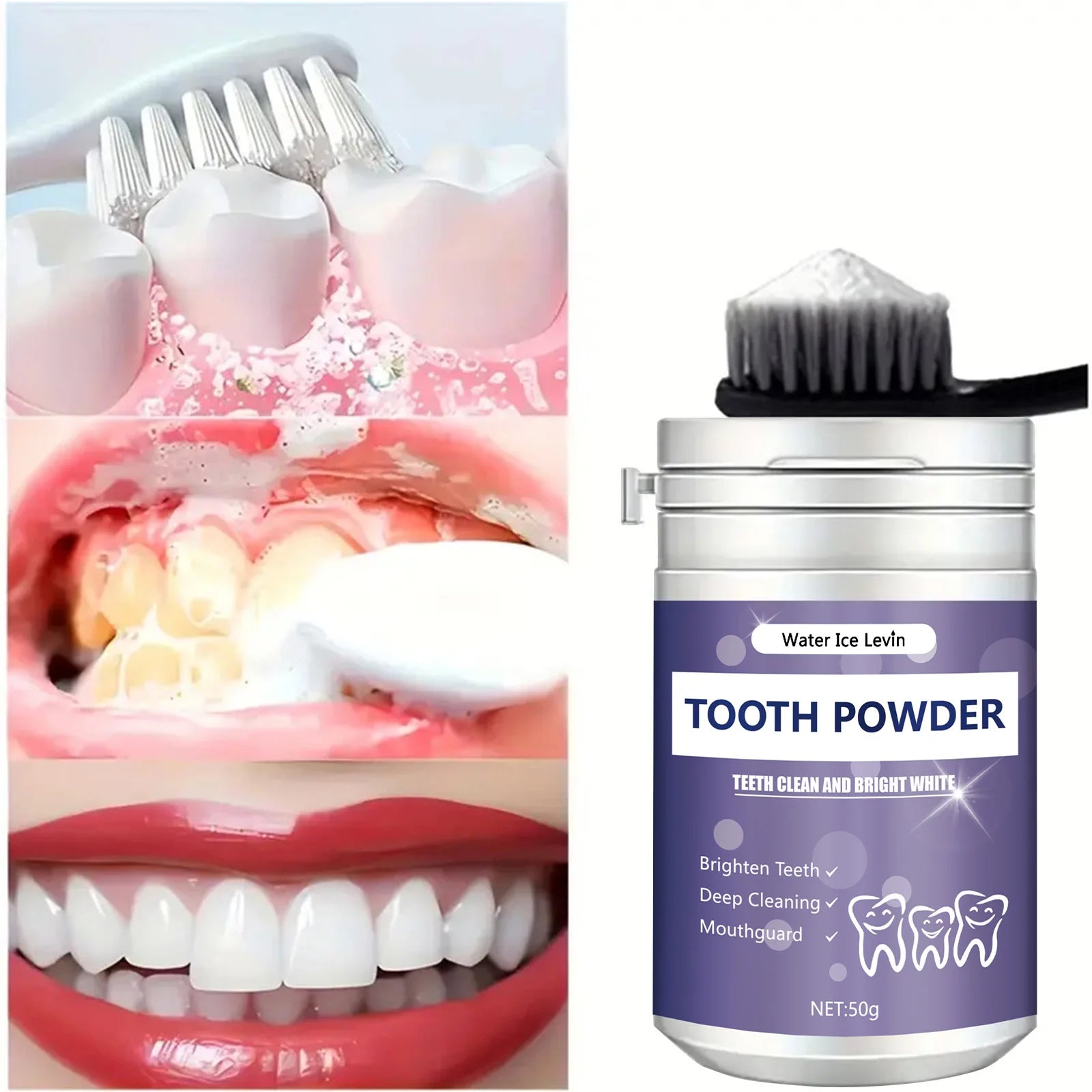 pearl tooth powder fresh breath teeth yellow stain cleaning powder oral care tooth cleaning powder wholesale Qme