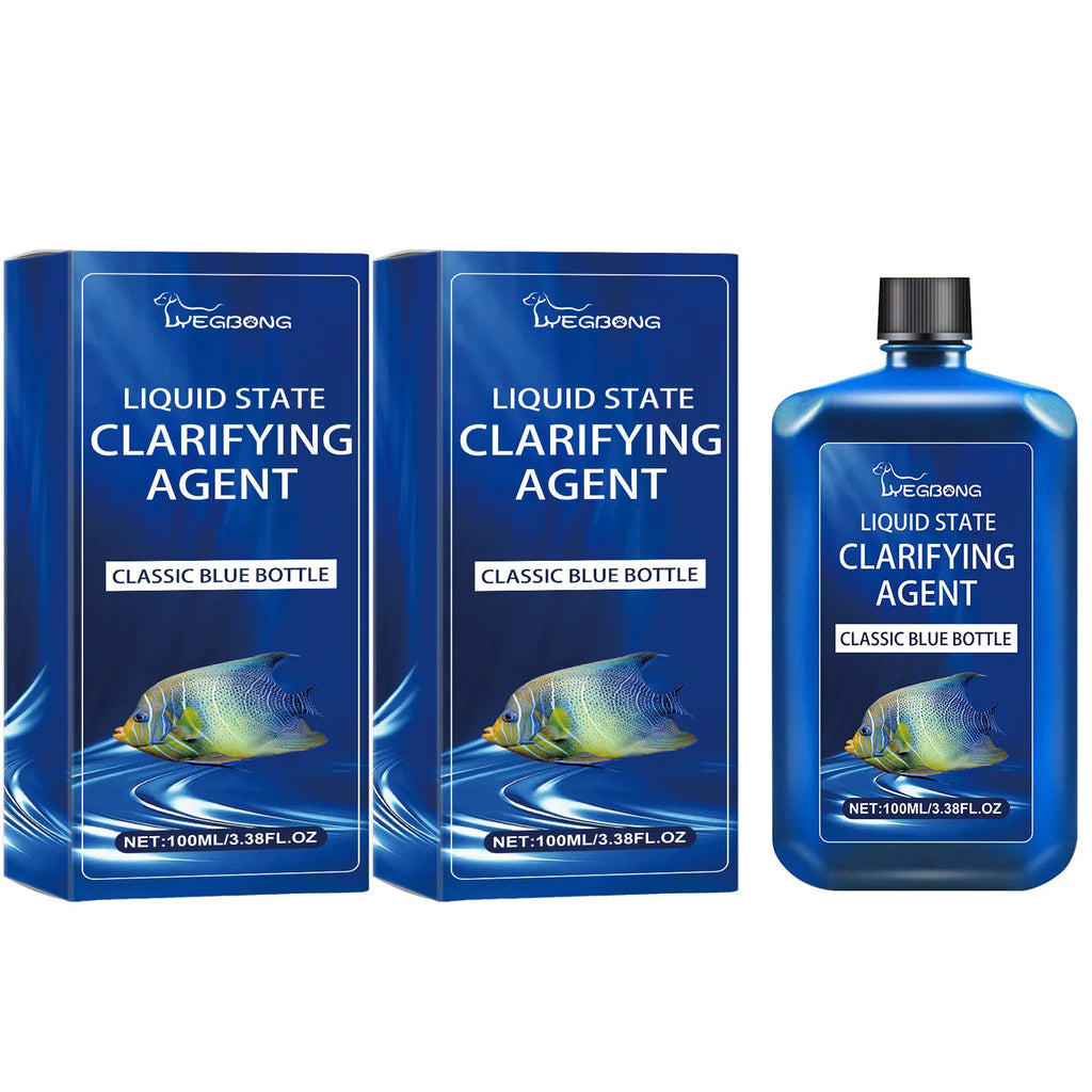 Liquid State Clarifying Agent Remove Various Algae Improve Water Quality Reduce Odors Long-Term Protection Water Purifying Agent Qme 2 x 100ML Boxed