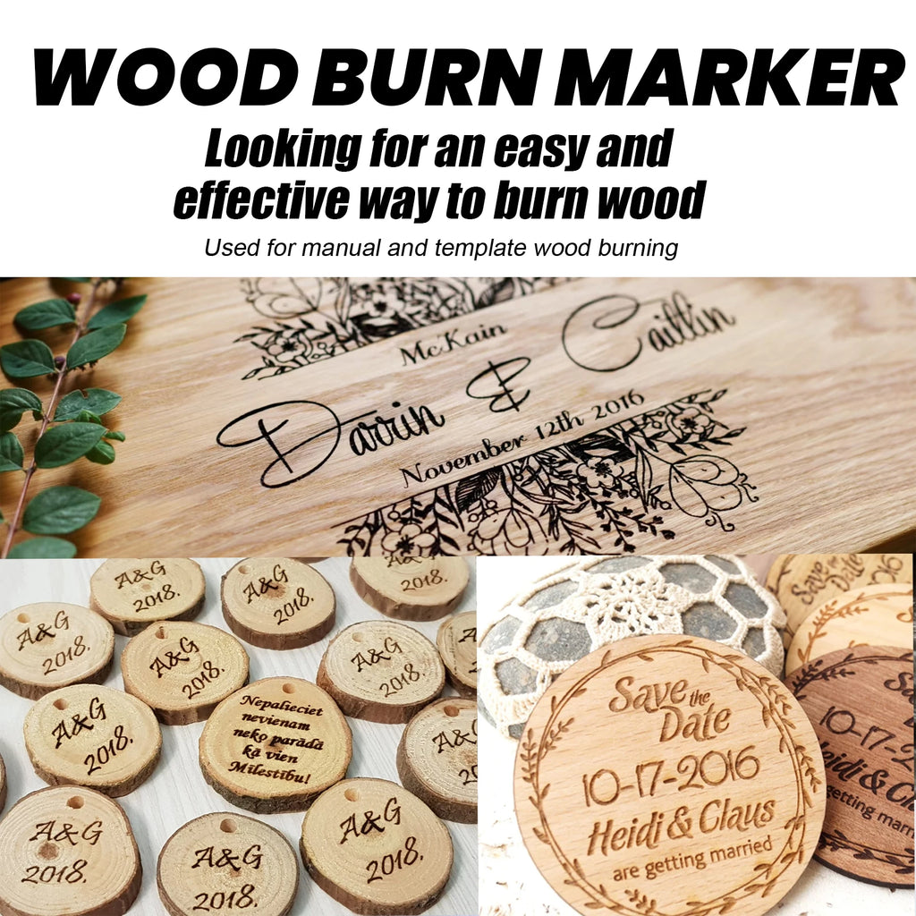 New DIY Scorch Wood Burned Marker Long Lasting Easy to Use Draw Complex Patterns Practical Chemical Wooden Marker Painting Pens Qme