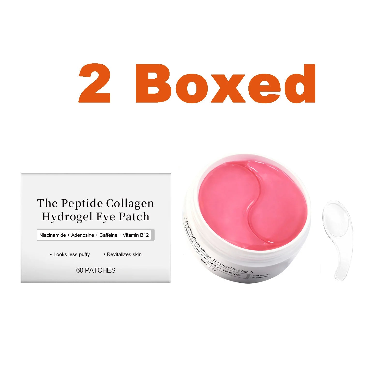 Peptide Collagen Hydrogel Eye Patch Reduce Wrinkles Dark Circles With Copper Peptide Niacinamide Firming Hydrating Gel Eye Pads Qme 2 x 60patches