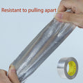 1Roll Thickened Fiberglass Cloth Aluminum Foil Tape High Temperature Resistant Waterproof Sun Protection Cina Hood Flame Retar Qme Upgrade and Thicken 20M 40mm