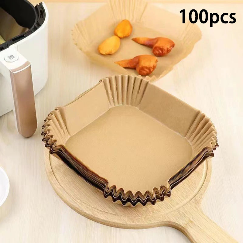 Temperature Resistant Paper Trays Air Fryers Oil Absorbing Food Grade Qme G