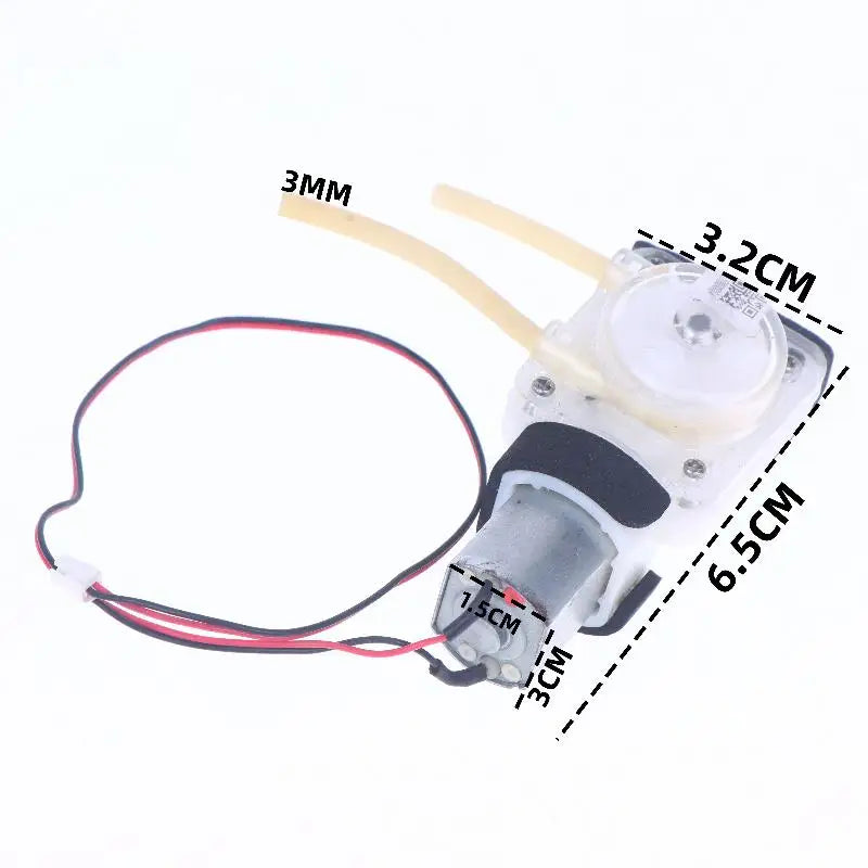 1Pc Self Priming Pump Micro DC 3V 3.7V Peristaltic Water Pump Can Change Flow Direction Of Inlet And Outlet Small Liquid Pump. Qme 1PC 1PC