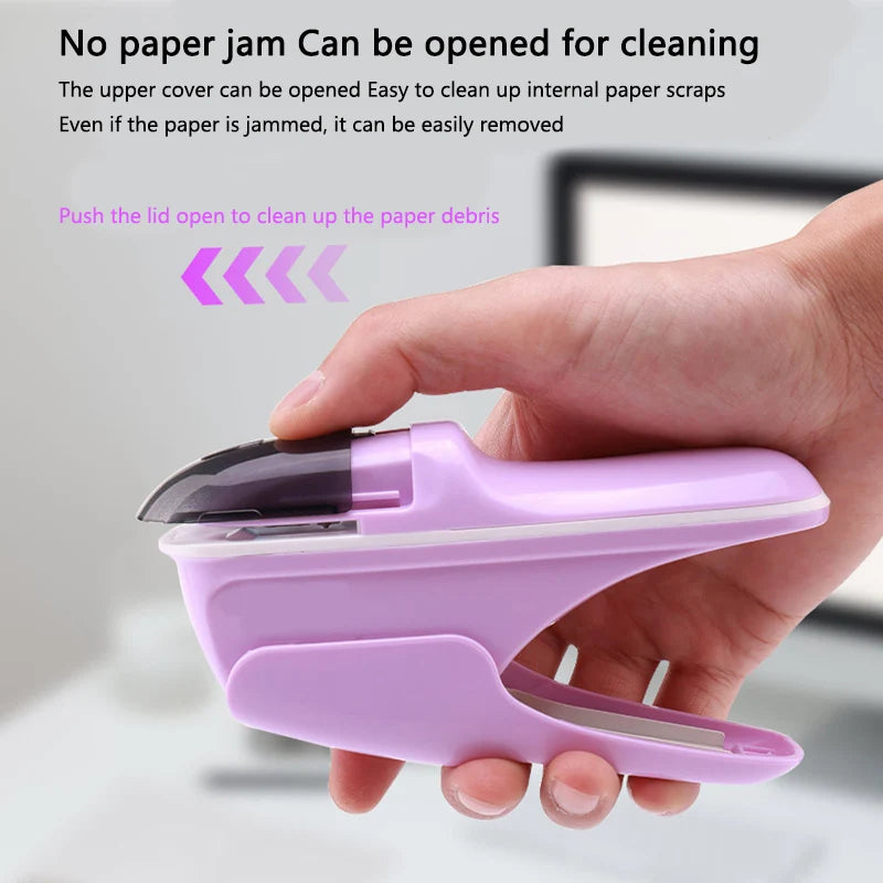 Desktop Stapleless Stapler For Fixing Up To 8 Sheets For Home School Office Desktop Stapler Ticket Paper And Document Binding Qme