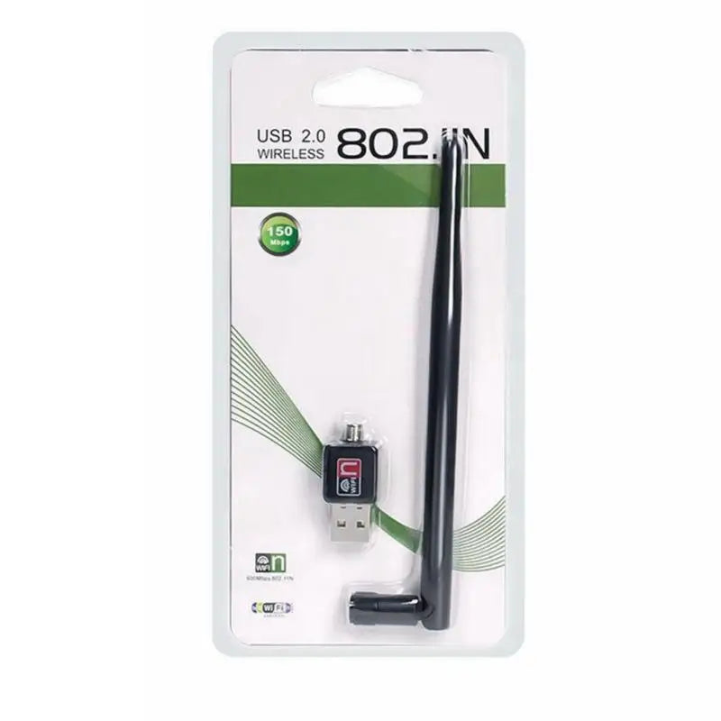 USB Wifi Antenna Adapter 150Mbps 2DB 5DB Wireless Network Card Plug Qme A2
