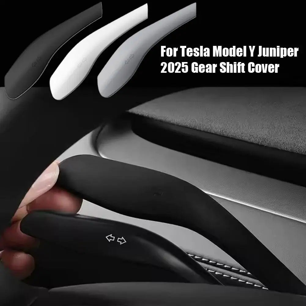 For Tesla Model Y 2025 Interior Decor Accessories Steering Wheel Gear Shifter Protector Cover Silicone Rod Protective Shell Qme