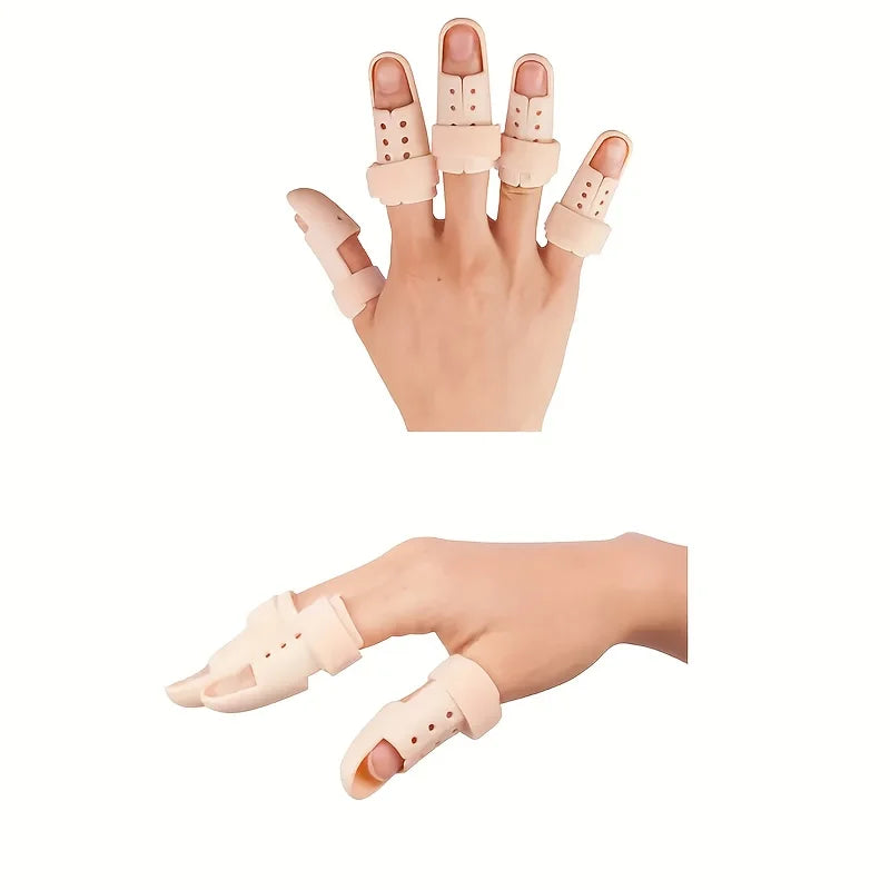 5-pcs Adjustable Finger Splint Men Women Durable PE Material Injury Qme