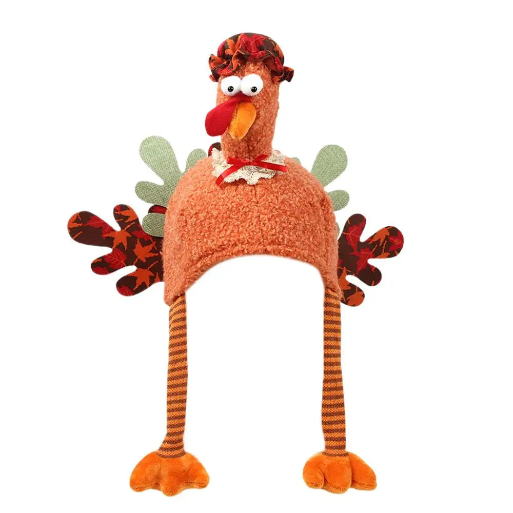 Turkey Hat Chicken Costume Long Legs Thanksgiving Decorations Cartoon Qme Orange China Mainland