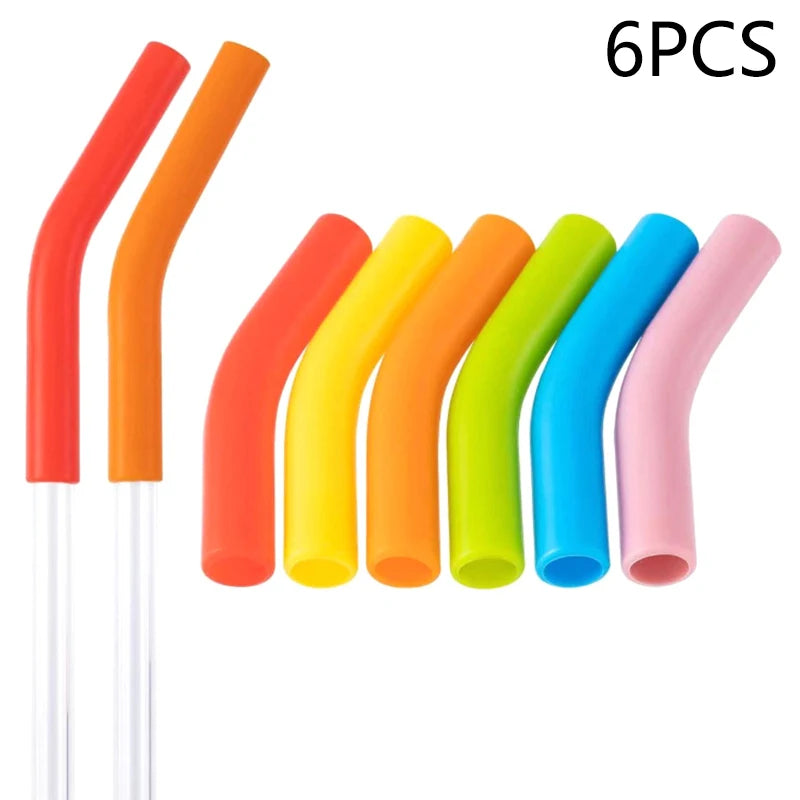 Soft Silicone Straw Covers Straws Tips Fit Wide Reusable Stainless Qme F