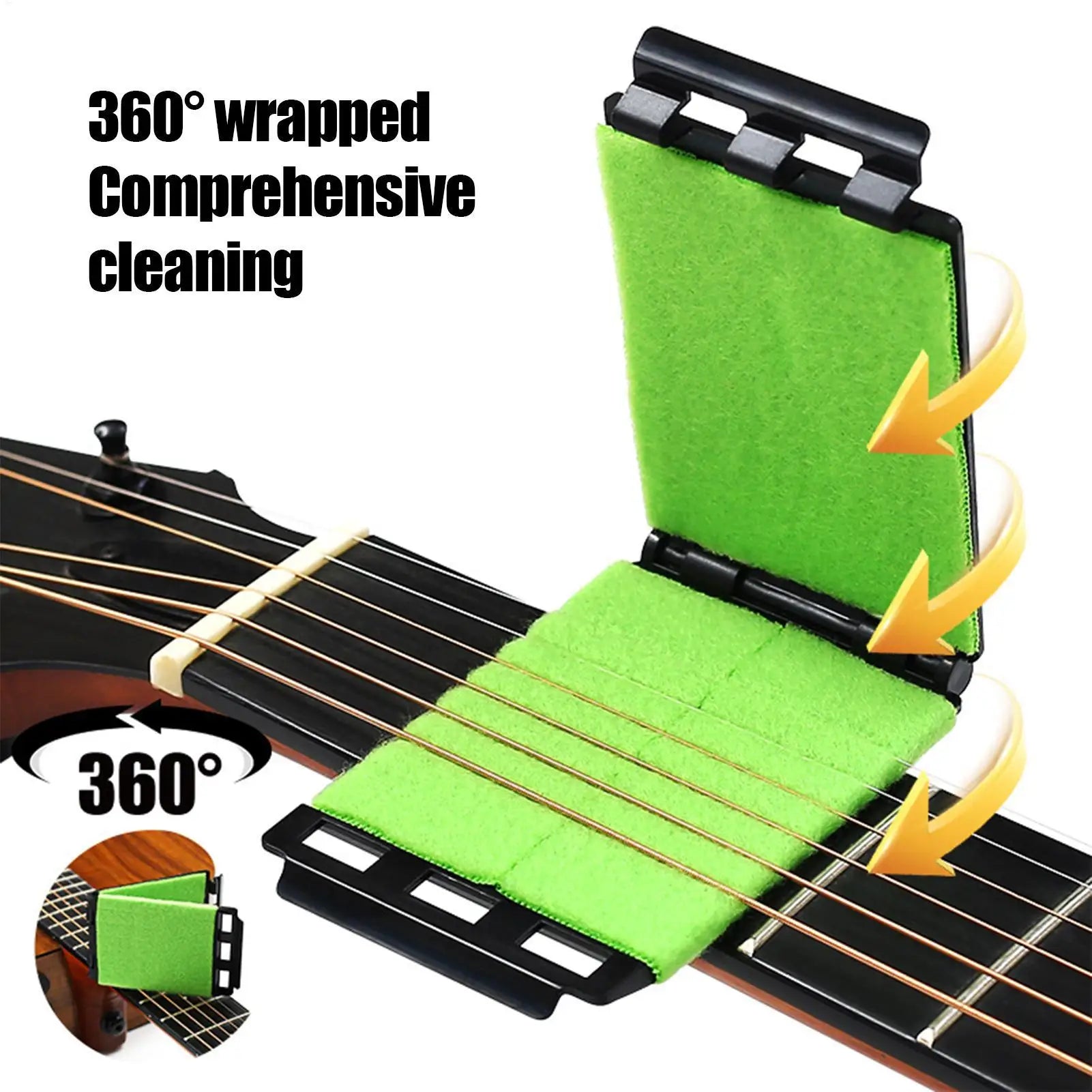 Guitar Fretboard Cleaner String Fingerboard Clean Cloth Maintenance Tool for Violin Bass Ukulele Electri Musical Instrument Care Qme