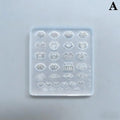 3D Silicone Chinese Peace Buckle Lock Nail Carving Mold Acrylic Gourd Qme A