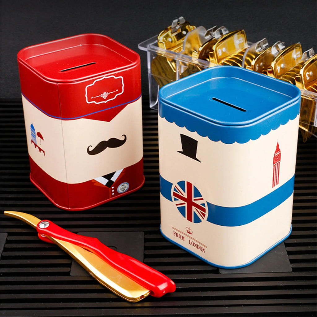 Stainless Steel Razor Blade Disposal Case Safe Waste Blade Storage Box Razor Safe Barber Shop Home Blade Recycling Container Box Qme