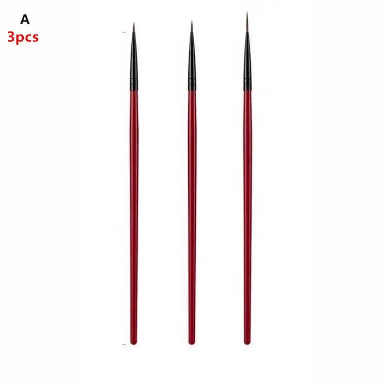 Nail Art Brushes Liner Brush Thin Details Fine Drawing UV Gel Polish Qme A