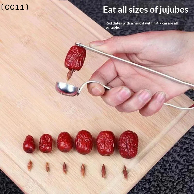Stainless Steel Jujube Corer Labor Saving Fast Pit Removal Fruits Qme