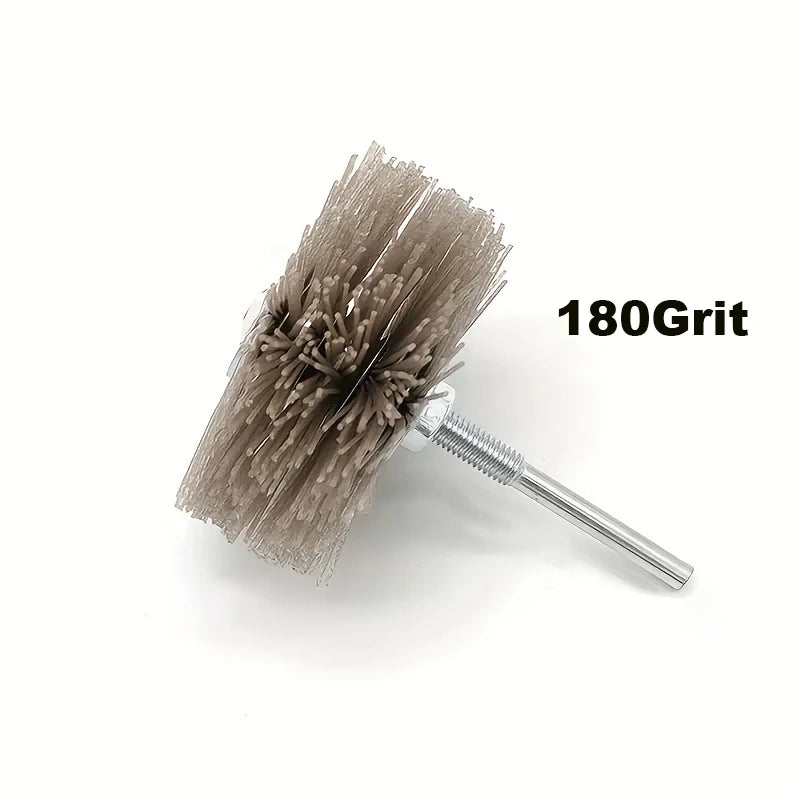 1pc Nylon Polished Flower Head Grinding Mahogany Furniture Wood Carving Root Carving Relief Wear-Resistant Tools Polishing Brush Qme 1pc 180Grit