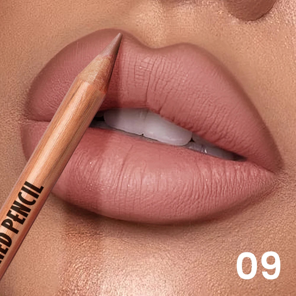 Waterproof Long Lasting Lip Liner Pencil Smooth Define Contour Qme