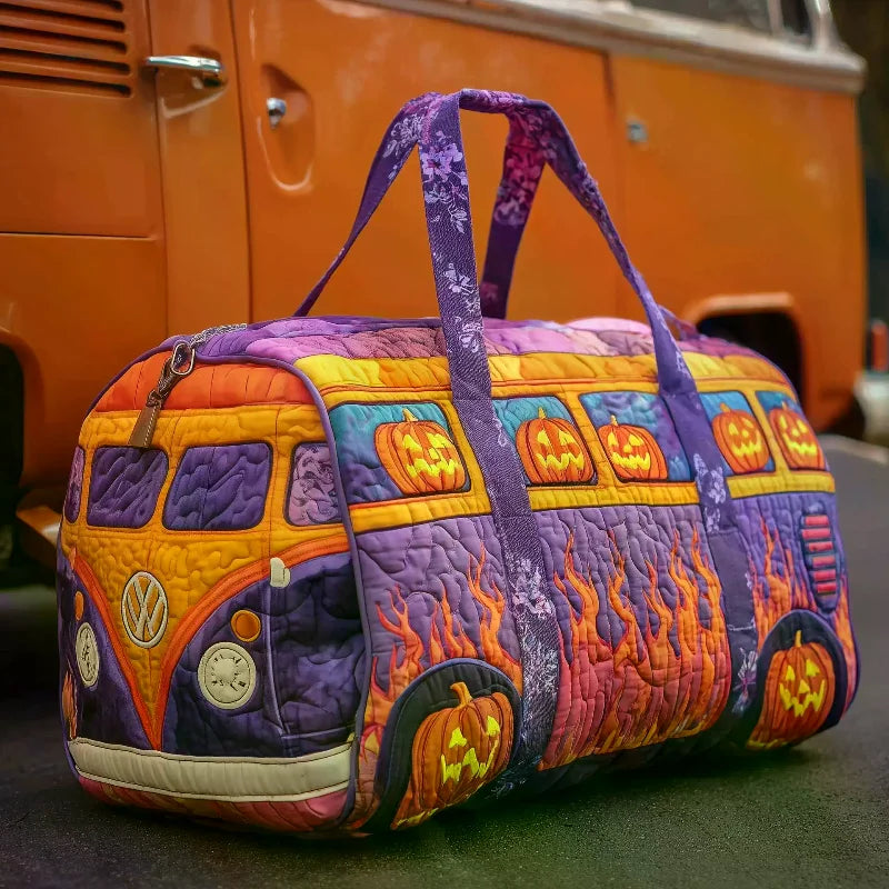 Women 3D Quilting Craft Travel Duffel Bag Fashion Sun Mountain Forest Qme