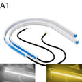 Car DRL Flexible Waterproof Headlight LED Strip Universal Auto Qme A1