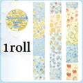 Transparent Glass Pattern Washi Tape, Decorative Background Tape for Journal Collage, Ideal for Holiday and Birthday Gifts Qme A