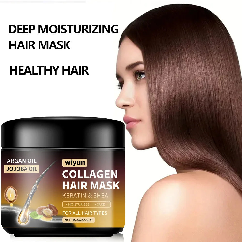 Keratin Hair Mask Moisturizer Conditioner Soft Smooth Frizz Damaged Hair Care Repair Damaged Hair Restore Shine Mask Qme