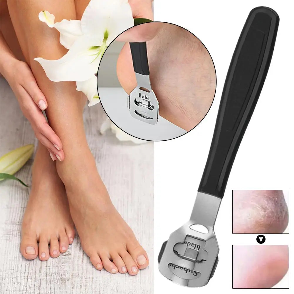 Stainless Steel Callus Shaver Remover Blade Pedicure Razor Feet Hands Qme