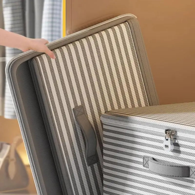 Travel Storage Lockable Box Dustproof Organizers Non-woven Wardrobe Qme