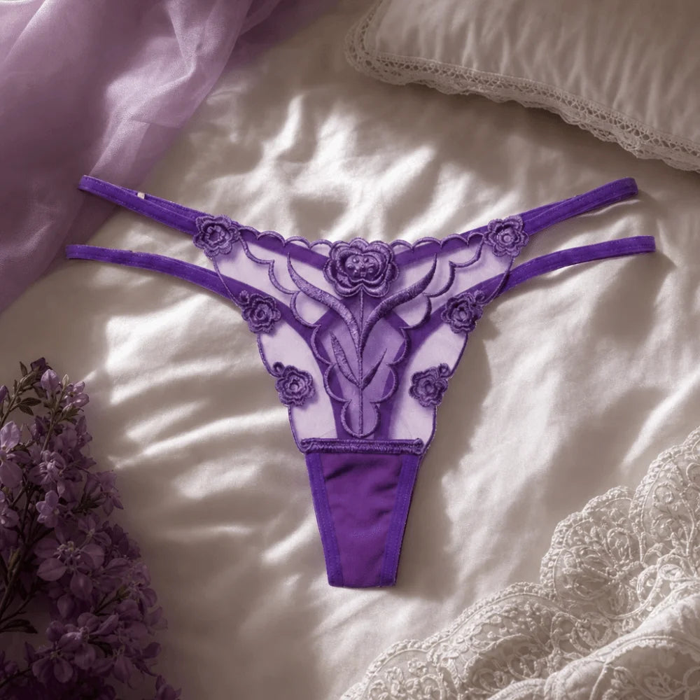 Fashion T-back Women Panties Seamless Transparent Mesh Thongs Thin Qme