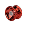 Premium Alloy Metal Yoyo, Stable Smooth Rotation, Classic Decompression Toy for Children and Amateur Players Qme Red