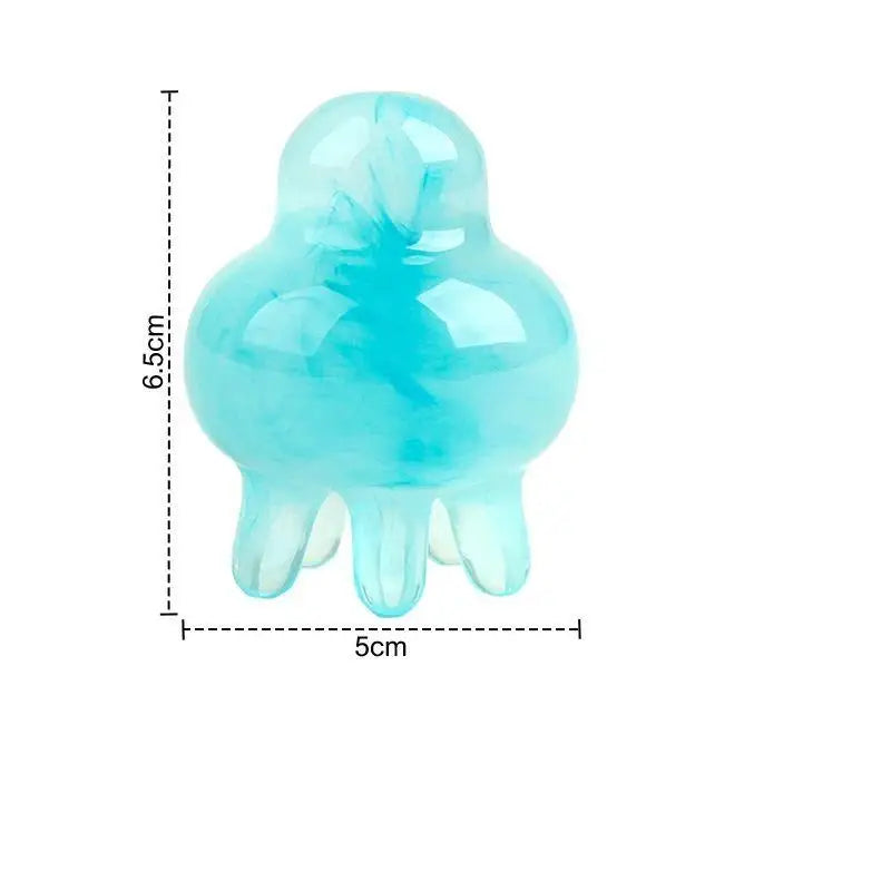 Resin Octopus Scalp Care Massage Comb Meridian Scraping Gua Sha Tool Qme A1 No plug
