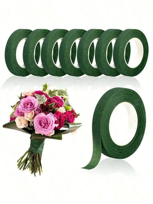 1 3 5 Rolls Green Floral Tape DIY Wedding Bouquet Stem Wrapping Qme