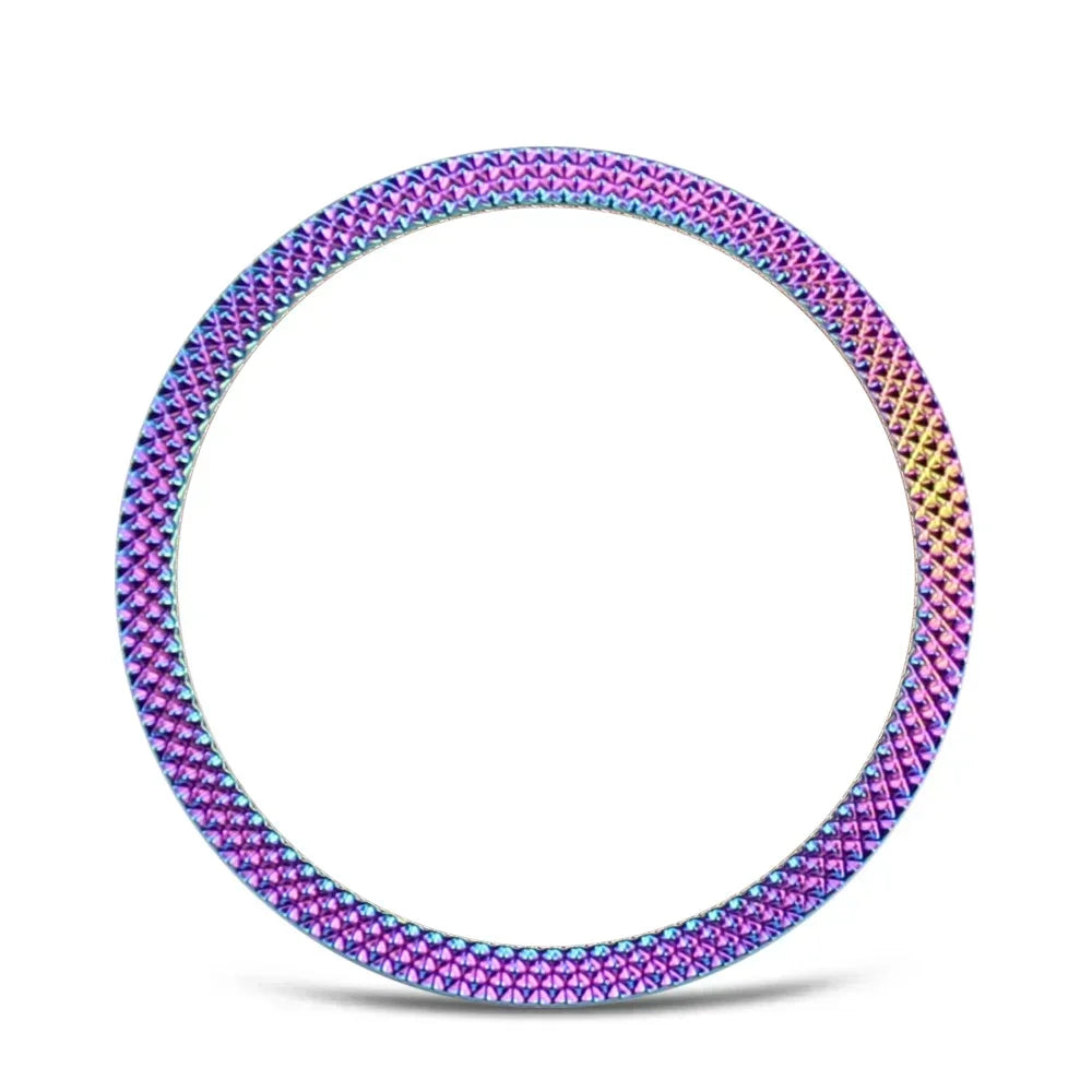 Metal Bezel for Samsung Galaxy Watch7 6 5 4 Classic 43mm 47mm 42mm 46mm 40mm 44mm Cover Ring Bumper Adhesive Case Watch3 41/45mm Qme Color Rhombus Watch4 Classic 42mm