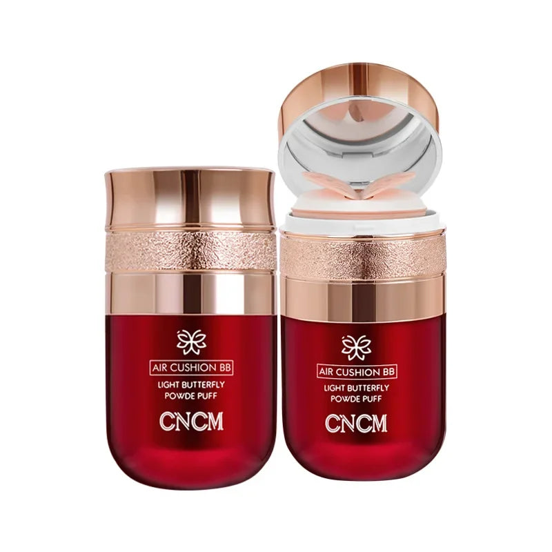 Air Cushion BB Cream Butterfly Powder Puff Moisturizing Foundation Concealer Whitening Oil-control Waterproof Makeup Cosmetics Qme