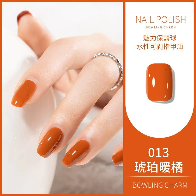 40 Colors Nail Polish Summer Water-based Quick Drying Tearable Art