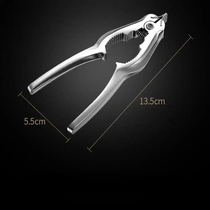 Oyster Opener Tool Seafood Cracker Clam Kitchenware Zinc Alloy Qme Silver