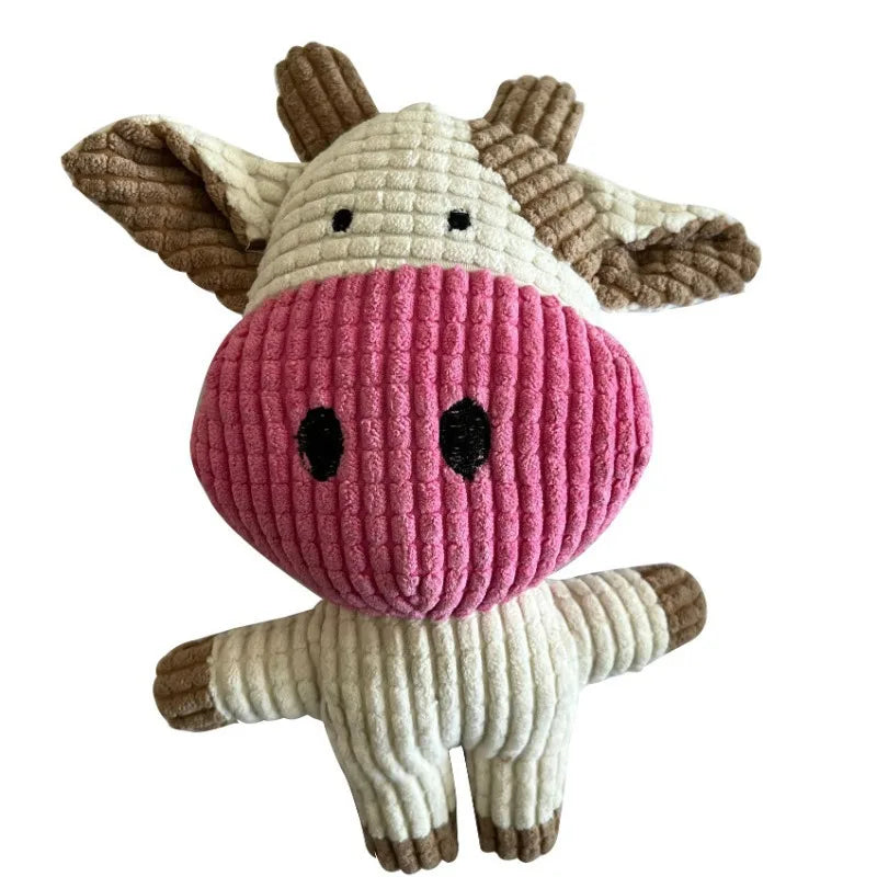 Lovely Sound-making Dog Playthings Corduroy Animal Chews Puppies Qme